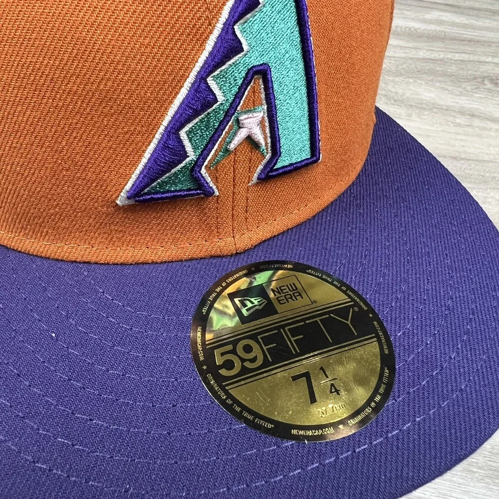 Arizona Diamondbacks 20th Anniversary Patch Orange 59Fifty NewEra Fitted 7 1/4